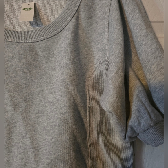 Aerie Light Gray Top - Picture 2 of 5